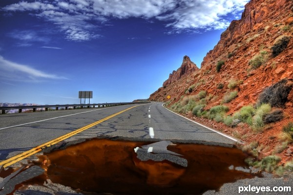 Creation of Grand Canyon State Pot Hole: Final Result